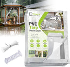 4x6 ft clear tarp heavy duty waterproof,clear vinyl, main product view