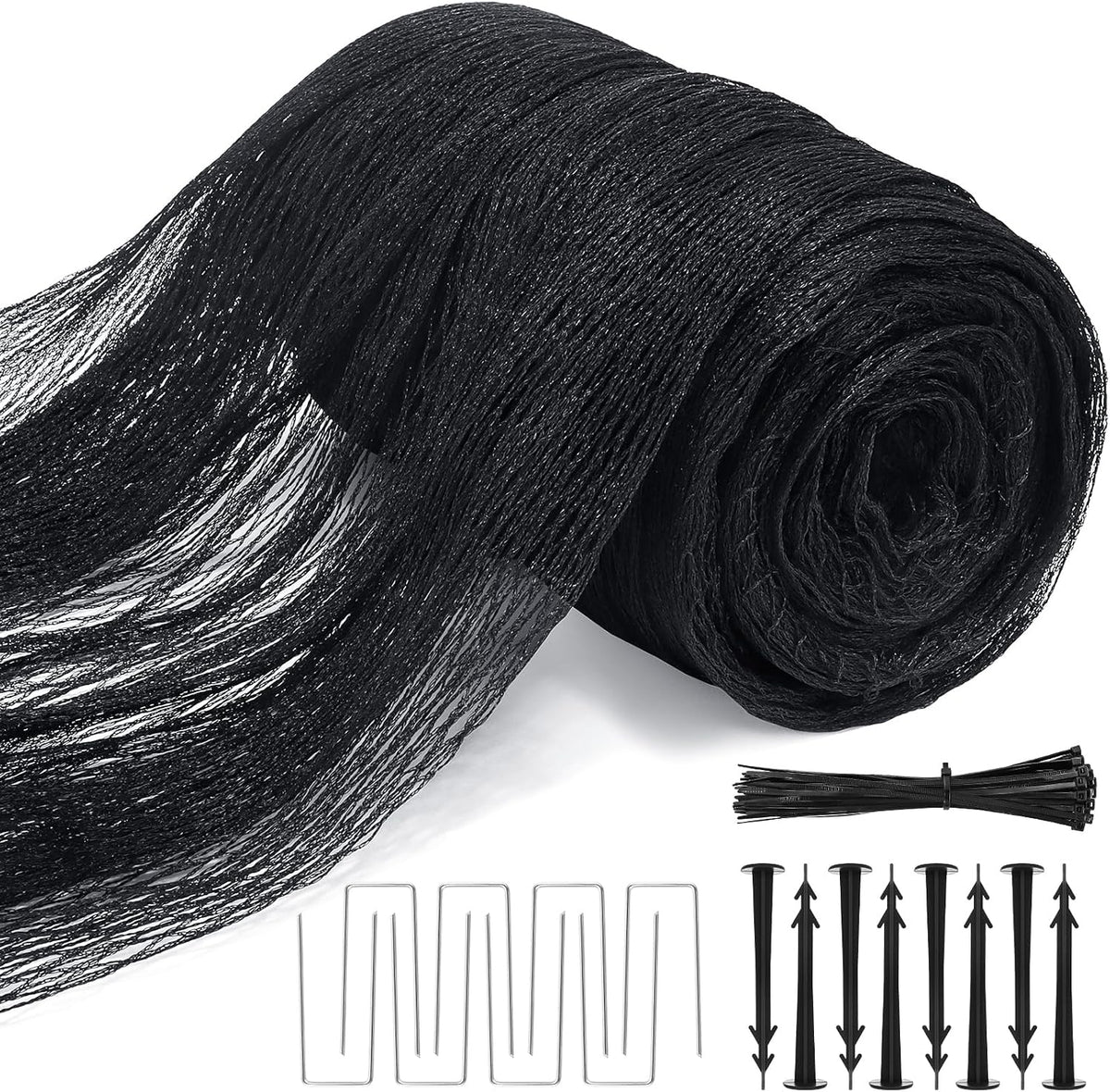 100 ft garden netting, 5/8in mesh heavy duty, main product view