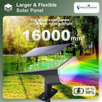 DINGLILIGHTING Solar Lights Outdoor Waterproof: IP65 Led Spot Light Decorations for Garden Yard - Multicolor RGB Solar Powered for Halloween Christmas - Dust to Dawn Uplighting Landscape Pathway 4PC