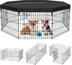 peekaboo dogplaypen 24 in-8 panel metal rustproof pet, main product view