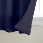 TOWN & COUNTRY BASICS Cabana Solid Heavyweight Indoor Outdoor Curtains, Light Filtering Opacity with Grommet Top, Water Repellent, 2-Pack Set, 54"x84", Dark Navy