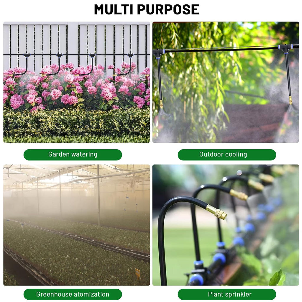 thiswing 360° adjustable drip irrigation system with 22, front angle view