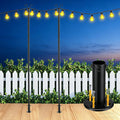 heavy duty string light poles 8 ft (2, main product view