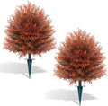 fall artificial cypress topiary, 24'' outdoor fake bushes, main product view