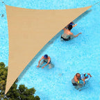 SUNLAX Custom Size 13'x23'x26.4' Sand Sun Shade Sail Right Triangle UV Block Sunshade for Backyard Yard Deck Patio Garden Outdoor Facility (Customized)