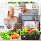 15 pods hydroponics growing system indoor garden with, side view