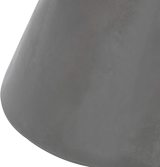 Safavieh Outdoor Collection Athena Modern Concrete Dark Grey Round 17.7-inch Accent Table
