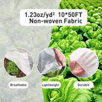 10ft x 50ft plant covers freeze protection, close-up detail