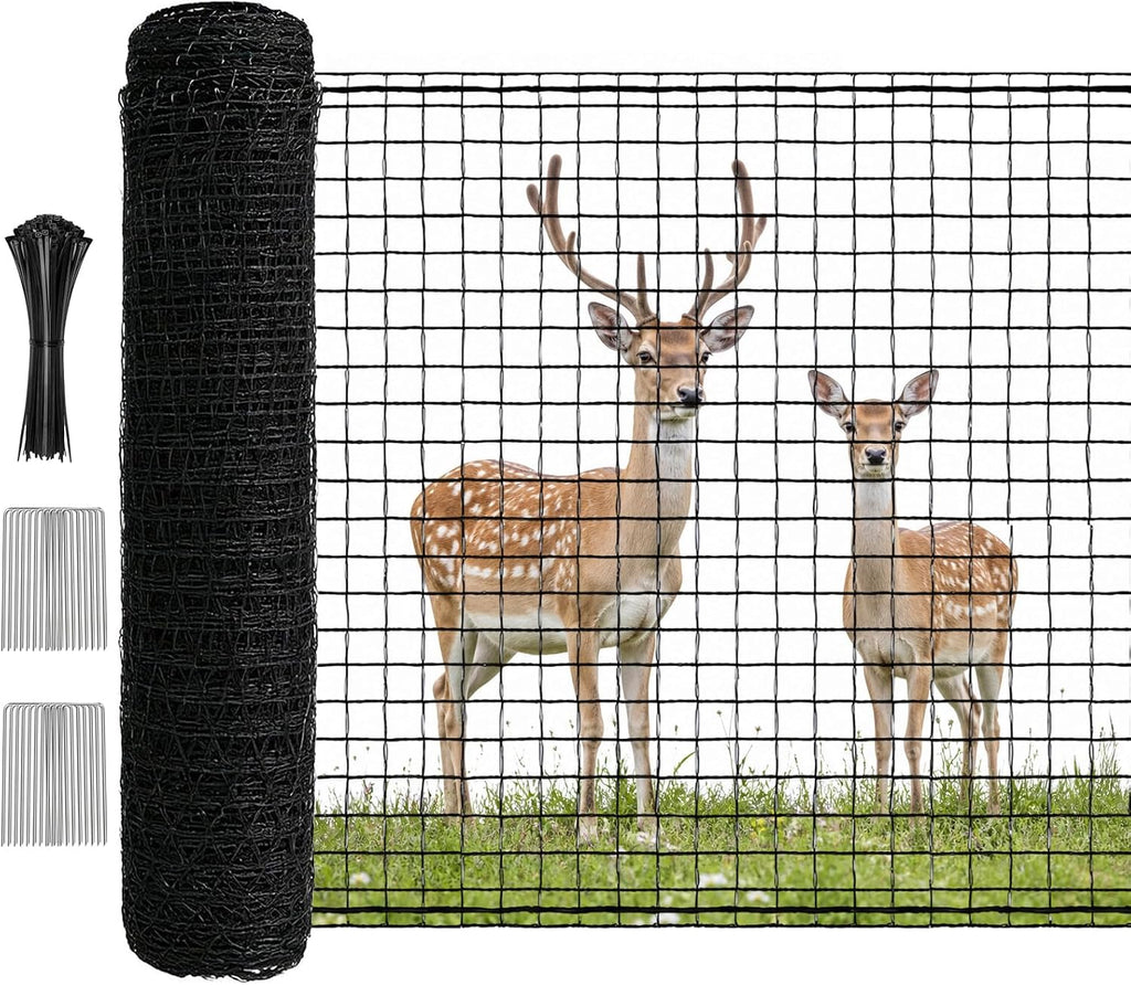 deer fence netting for garden, 5x100 ft temporary, main product view