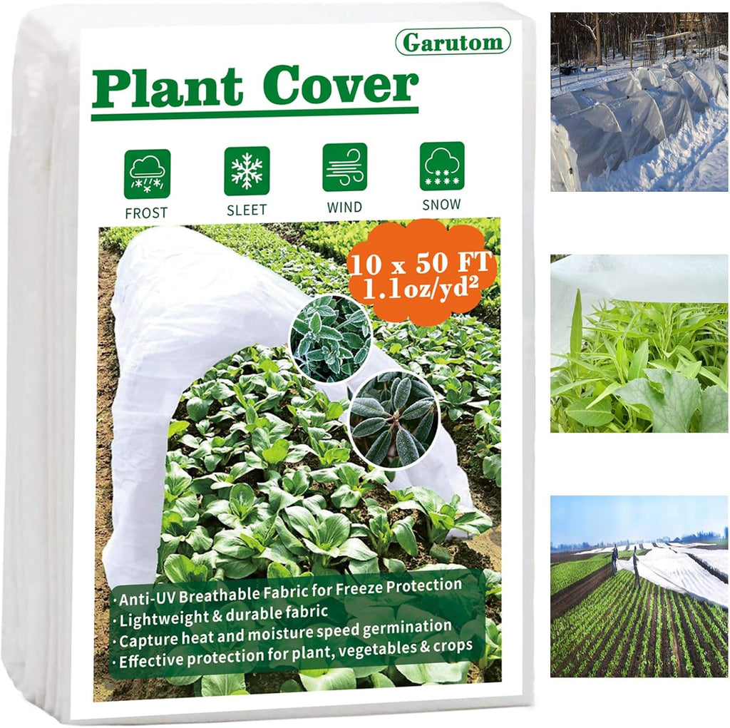 garutom plant covers freeze protection 10ft x 50ft, main product view
