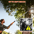 26FT Reach Pole Saws for Tree Trimming, Manual Pole Saw with 5-20FT Telescoping Extension Pole, Pruning Saw with 17" 3X Detachable Saw, Branches Pruner for Garden, Palms & Shrubs Yard Maintenance
