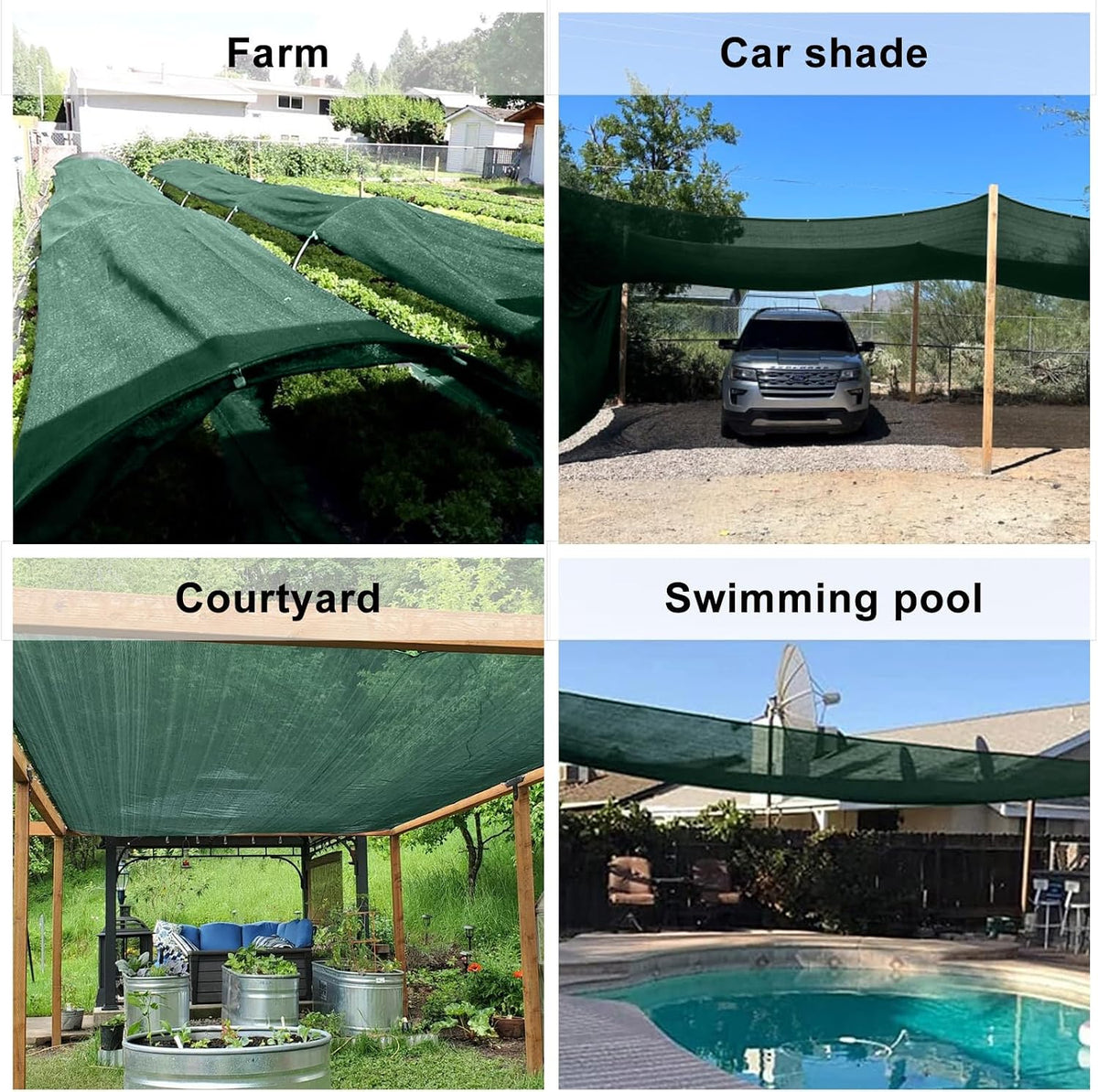 love story shade cloth for garden, 40% 20x30ft, package contents