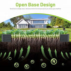 2PCS 8x2x1FT Galvanized Raised Garden Bed, Galvanized Planter Raised Garden Boxes Outdoor, Large Metal Raised Garden Beds for Vegetables-Grey
