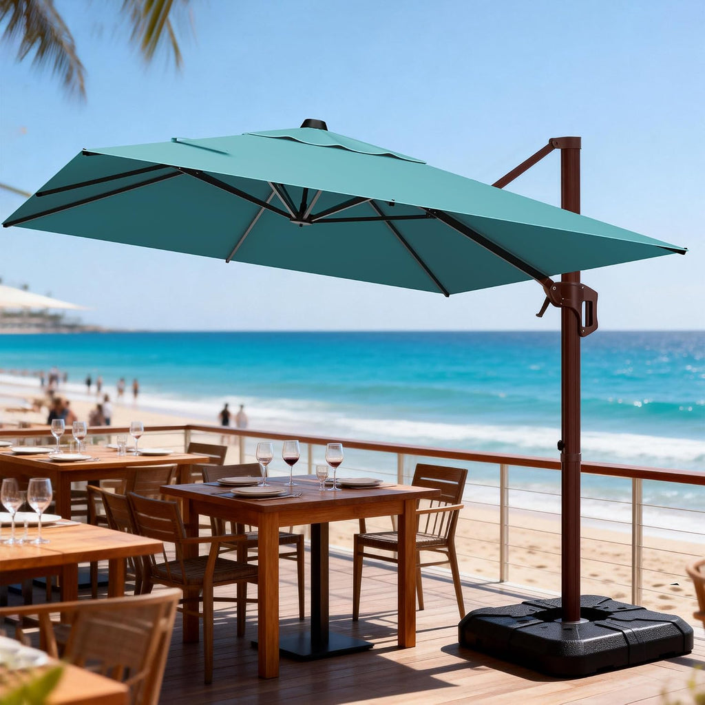 9' x 12' cantilever patio umbrella rectangle outdoor, main product view