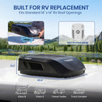 tosot 16000 btu go cool rv air conditioner on a desk or shelf