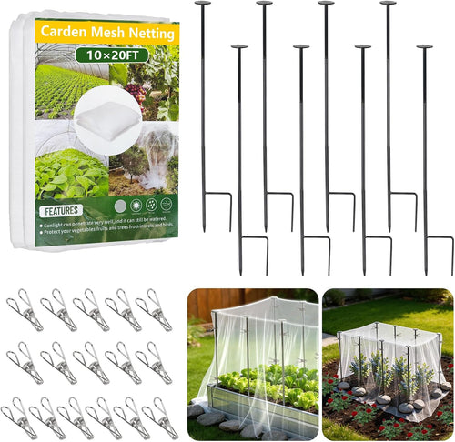 2.7ft metal garden netting covers kit for raised, main product view