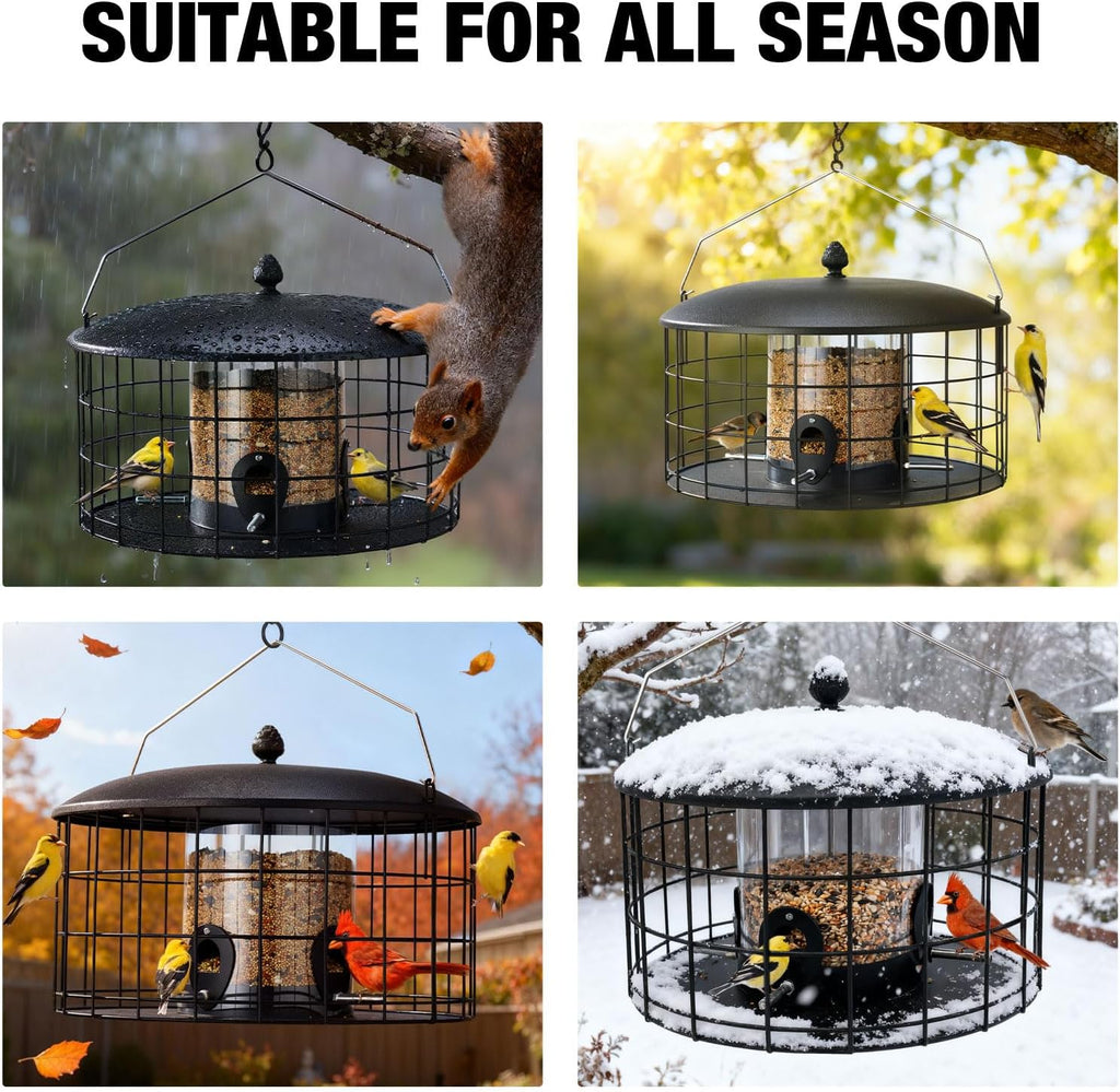 veehoo squirrel proof bird feeders for outdoors hanging, package contents