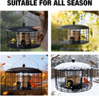 veehoo squirrel proof bird feeders for outdoors hanging, package contents