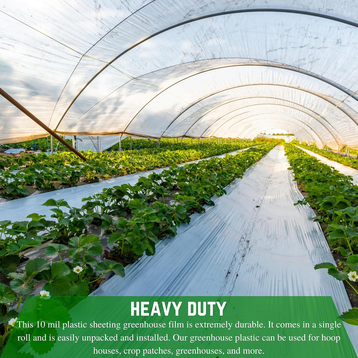 farm plastic supply - string reinforced 4 year, side view