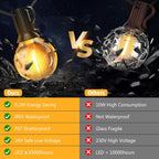 G40 LED Outdoor String Lights, 100FT LED Patio Lights with Light Sensor Timer, 52 Shatterproof Globe Bulbs(2 Spare), Waterproof Connectable Hanging Lights for Backyard Porch Balcony Decor