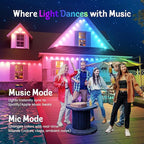 Fitop Permanent Outdoor Lights, 150FT RGB Waterproof LED Lights for House, Smart Outdoor Strip Light with Extendable Design, App/Remote Control, 16 Million Colors, IP67 Rated