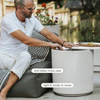 Veradek Outdoor Cooler Side Table - 2 in 1 - Designed for use as Outdoor Side Table, Patio Decor and Ice Chest
