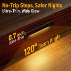LEONLITE 10.6 Inch 5CCT LED Low Voltage Step Lights, 12–24V AC/DC 6W Surface Mount Ultra-Slim Landscape Stair Lights, IP65 Aluminum Outdoor Lighting for Decks, Hardscapes, Oil Rubbed Bronze, Pack of 3