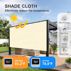 sunny guard shade cloth 12x20 ft hc-111 sun shown in use