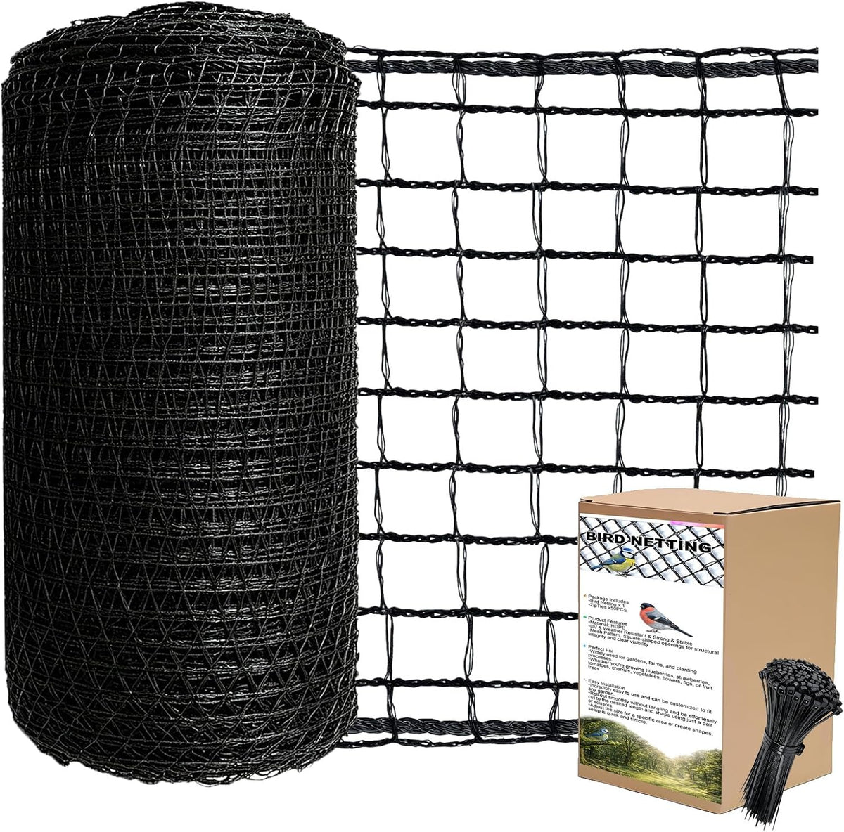 poyee 7.5x100ft deer fence netting, 1/2-inch square mesh, main product view