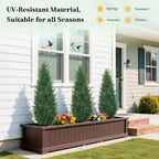 3ft artificial cedar topiary trees for outdoors, uv shown in use