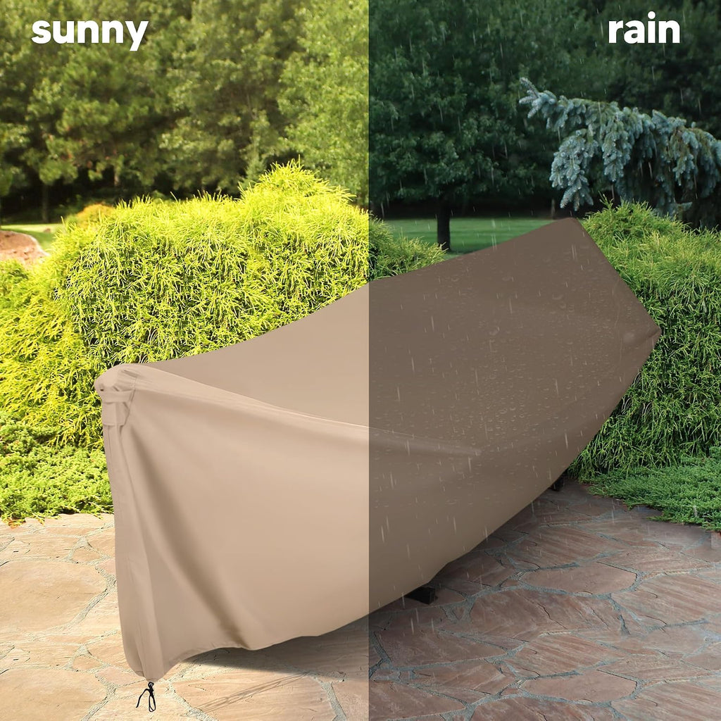 Hammock Cover, Water-Resistant Polyester Hammock Stand Cover for 11-12ft Stand, Brown