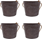 ganazono wall hanging flowerpot 4-pack 6.69x5.51x12.59in iron art, main product view