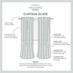 Exclusive Home Canopy Stripe Indoor/Outdoor Grommet Top Curtain Panel, 54"x96", Navy / Sand, Set of 2