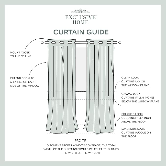 Exclusive Home Canopy Stripe Indoor/Outdoor Grommet Top Curtain Panel, 54"x96", Navy / Sand, Set of 2
