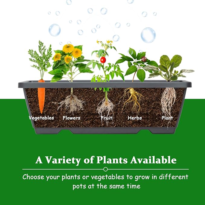 Giantex Set of 2 Vertical Raised Garden Bed, Elevated Planter Raised Beds with Water Drainage, Freestanding 5 Container Boxes for Vegetables and Flowers Growing, Outdoor Indoor Patio Balcony
