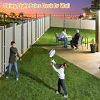 AILBTON 10 Pack 10Ft String Light Poles,Light Poles for Outside String Lights,Outdoor Light Poles with Fork,Metal Pole Stand for Patio,Backyard,Deck