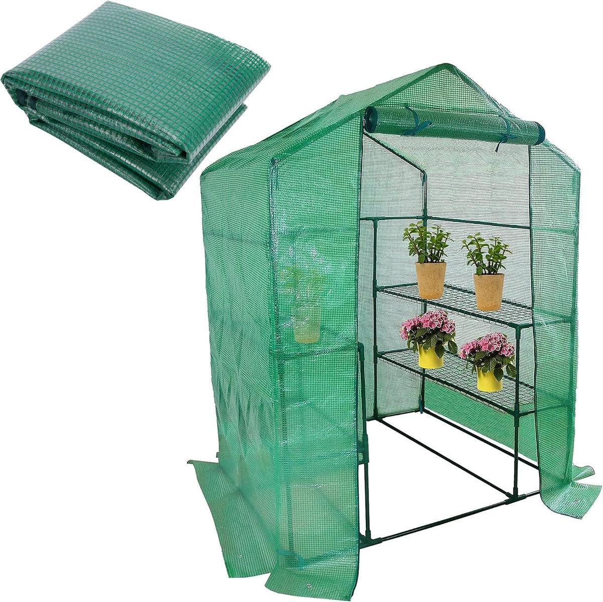 walk in greenhouse replacement cover for plant-56"x56"x76" clear, main product view