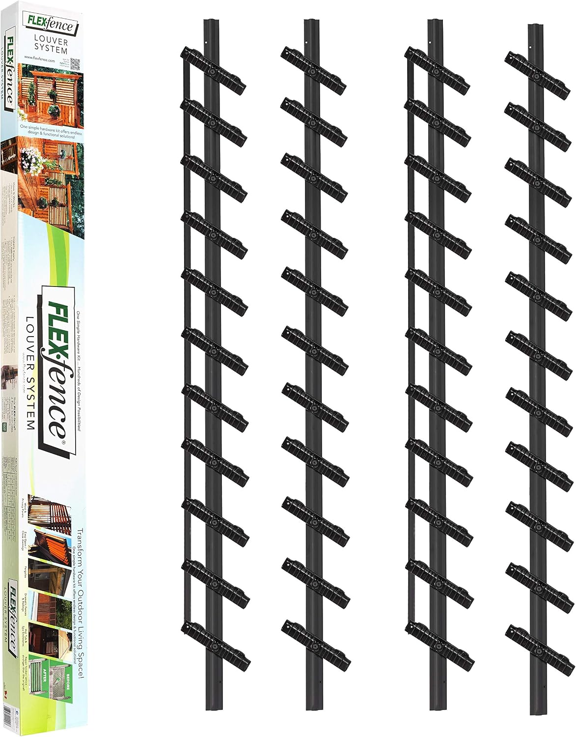decorative versa fence louver system, perfect for gardens, main product view