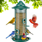 metal bird feeder for outdoors hanging, 2lb chew, main product view