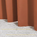 NICETOWN Blackout Curtain for French Door - Indoor Slider Curtain for Patio Door, Extra Wide Drape for Living Room/Bedroom (Burnt Orange, W100 x L84, 1 PC)
