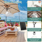 gliztech solar ceiling fan light,portable gazebo fan with, package contents