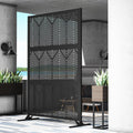 modern shade 4x6 ft metal privacy screen with, main product view