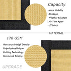 UPGRADE Privacy Fence Screen 6'x13' Sand Outdoor 90% Visibility Blockage 170 GSM Mesh Shade Cover Panels for Backyard,Balcony,Home Decoration with Zip Ties,Customized Avaliable