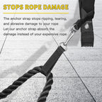 4 PCS Short Straps Tree Swing Straps Hanging Kit, with Carabiners, Heavy Duty Suspension Kits for Gym Fitness Cable Machine Extension, Hanging Pulleys, Rings,Hammock Tree Straps