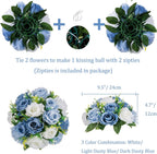 blosmon flower ball centerpieces for table 10 pcs, side view