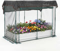 galvanized raised garden bed with dual protection cage, main product view