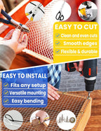 Hardware Cloth 1/4 in. 36in. x 100ft. Hot-dip Galvanized After Welding, 23 Gauge, Wire Fence Roll Chicken Wire Mesh Roll Garden Fencing