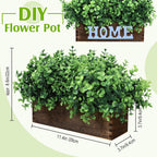 lyrow 2 pack eucalyptus plant,brown,11.4 inch,emerald green round shown in use