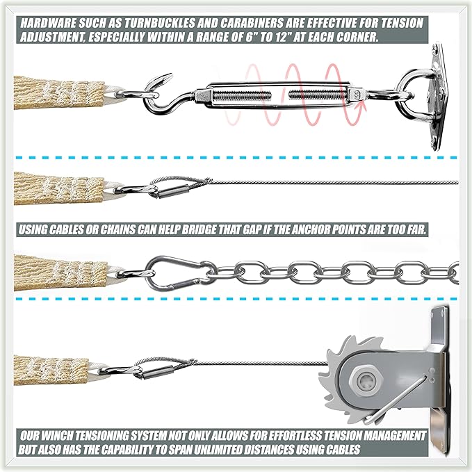 Amgo Custom Size 12' x 16' x 20' White Right Triangle Sun Shade Sail UPF50+ AGTAPRT12, Order to Make Canopy Awning, 95% UV Blockage, Water & Air Permeable, Commercial Standard (We Customize)