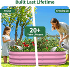 kesfitt raised garden bed, 4x2x1 ft galvanized steel, view 9